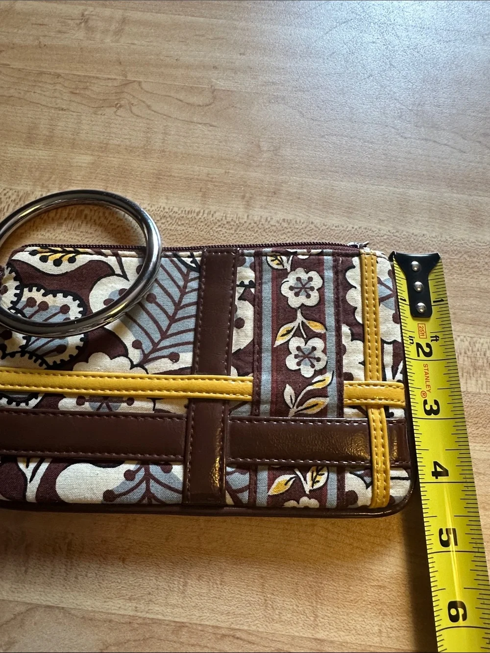 Vera Bradley “Slate Blooms” Floral Bangle Wristlet Wallet